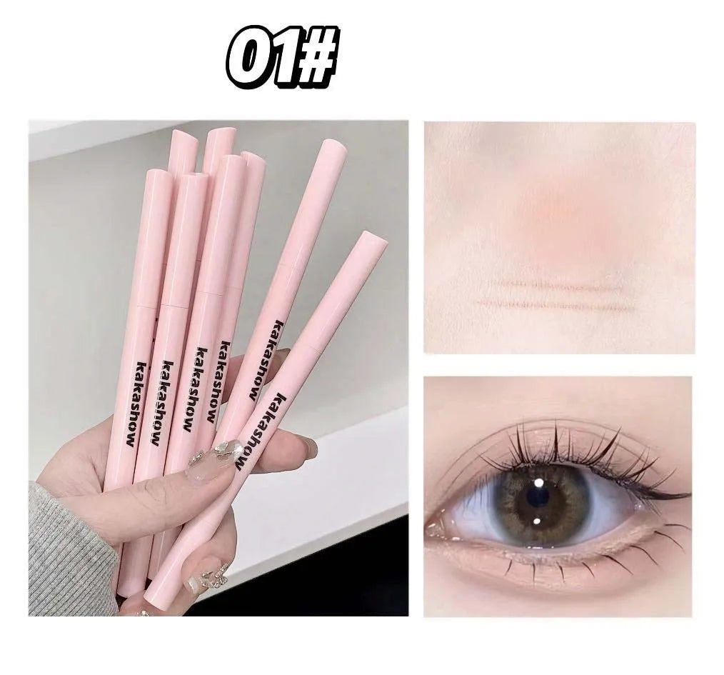 Meniscus Double-end Lying Silkworm Eyeliner Pencil Diamond Glitter Matte Eyeshadow Pen Brightening Cream Shadow Highligh Makeup