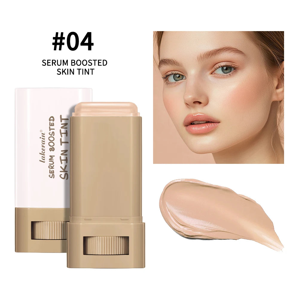 Foundation Skin Tint Balm Skin Tint Stick Waterproof Nourishing Solid Tinted Serum Face Tinted Face Contour Stick Makeup