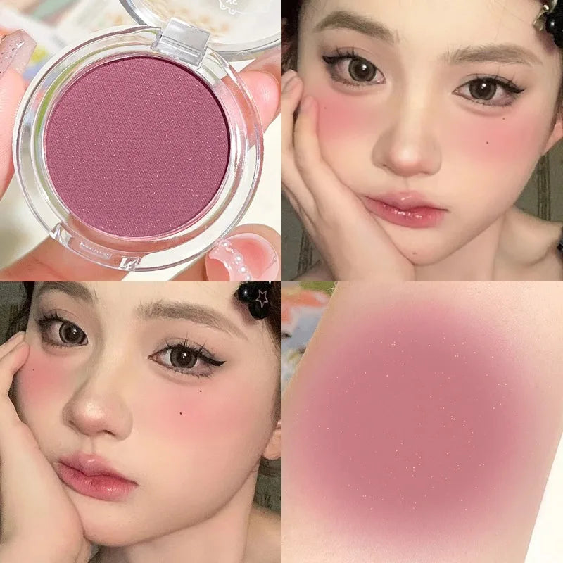 Monochrome Blush Palette Matte Natural Cheek Color Orange Girl Blusher Powder Brightening Facial Contouring Makeup Rouge Powder