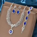 Rhinestone Bridal Necklace & Earrings Set