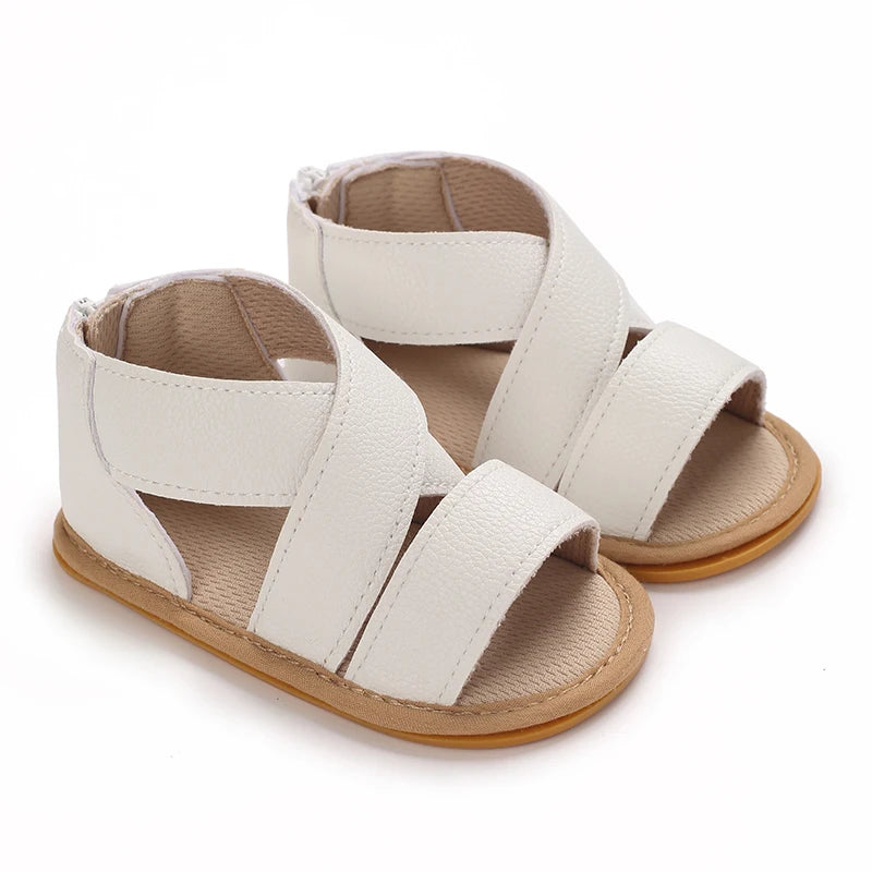 Baby Girls' Soft First Walker Sandals - Summer Infant Learning Shoes