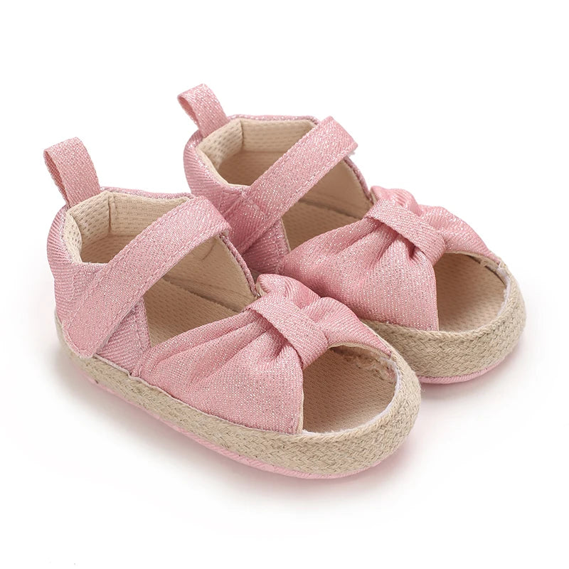 Baby Girls' Soft First Walker Sandals - Summer Infant Learning Shoes