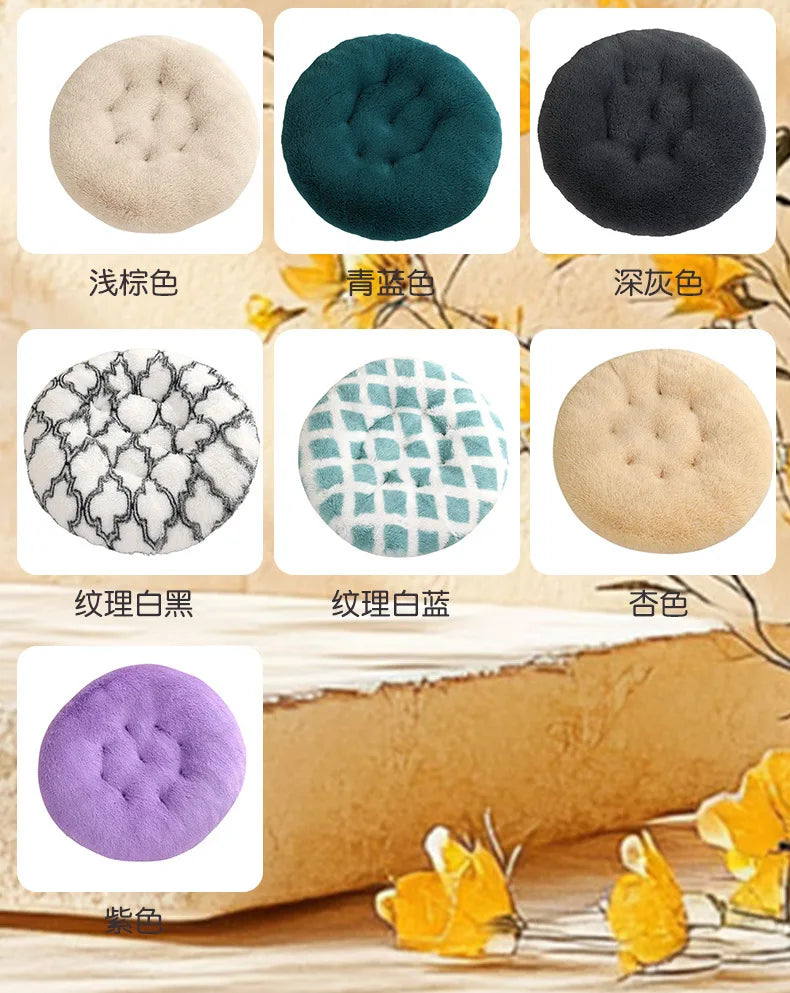 Round Pet Mat, Dog Pad, Plush, Warm for Winter, Sleeping Dog Bed, Cat Nest, Dog Nest, Pet Supplies