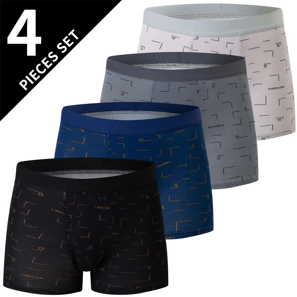 Men And Teens Joker Print Boyshorts Elastic Waist Casual Shorts Multi Color Multi Size Pack Set