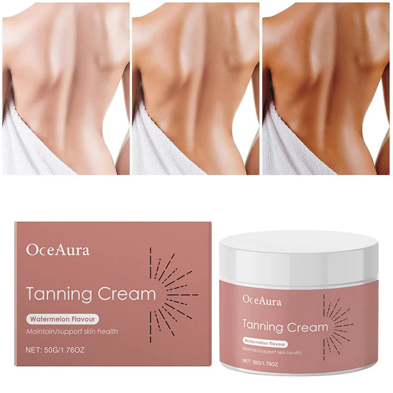 Self Tanning Drops Natural Herbal Enhance Skin Melanin Liquid Bronzer Tanner Body Face Prevent Sunburn Sunless Tanning Products