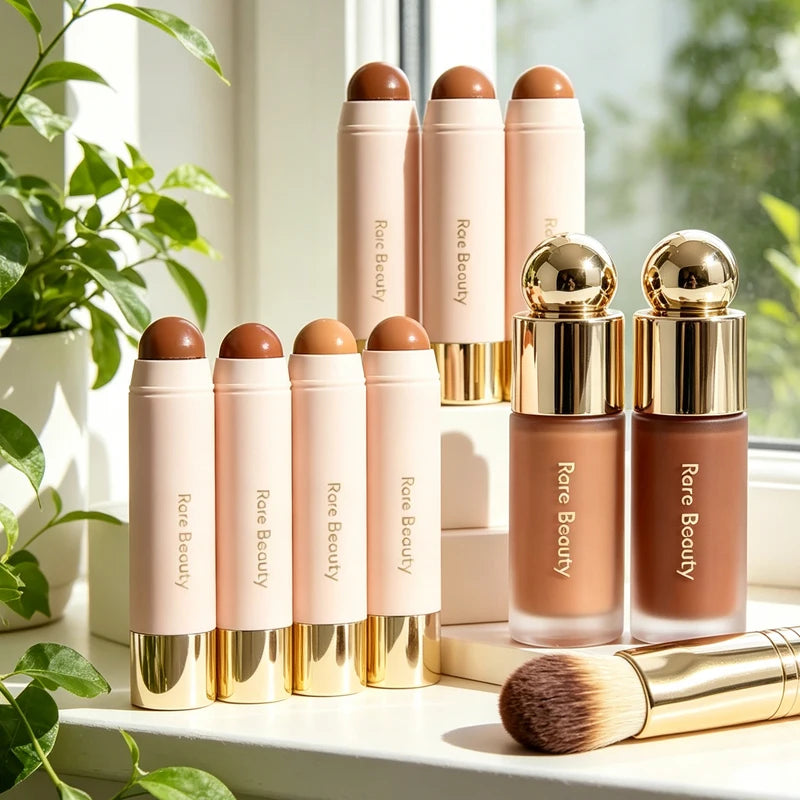 Rare Beauty 3D Face Bronze Contour Liquid Concealer Contour Stick Lasting Natural Liquid Foundation Concealer Blusher Makeup