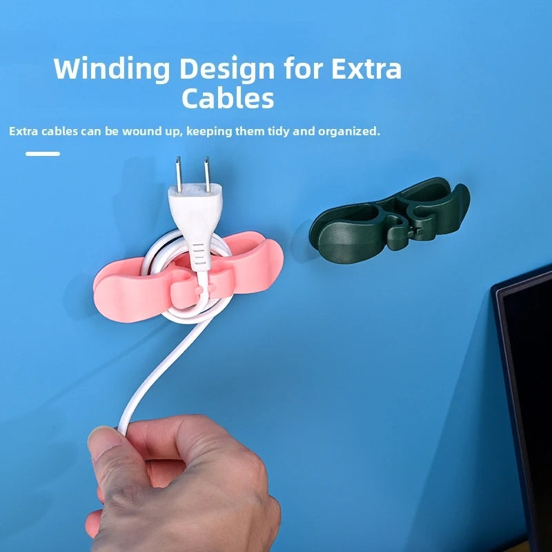 Enrollador de Cables de Almacenamiento de Cocina, Organizador Fijo de Cables de Alimentación sin Rastro para el Hogar, Gestión de Cables y Alambres, Herramientas de Almacenamiento para el Hogar