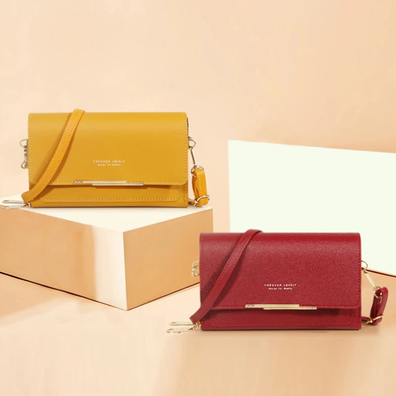 Women Crossbody Bag Fashion Shoulder Messenger Bag Multi-pocket Solid Color Bag Luxury For Ladies Handbag