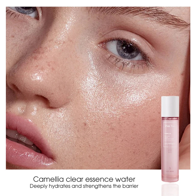 Camellia Clear Balancing Essence Lotion & Toner - Hydrating, Pore Minimizing, Makeup Water for Compress & Essence Infusion