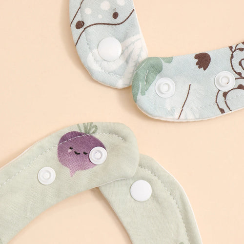 Cotton Soft Baby Adjustable Bandana Bibs Set Of 4 For Newborns And Toddlers Dribble Bibs