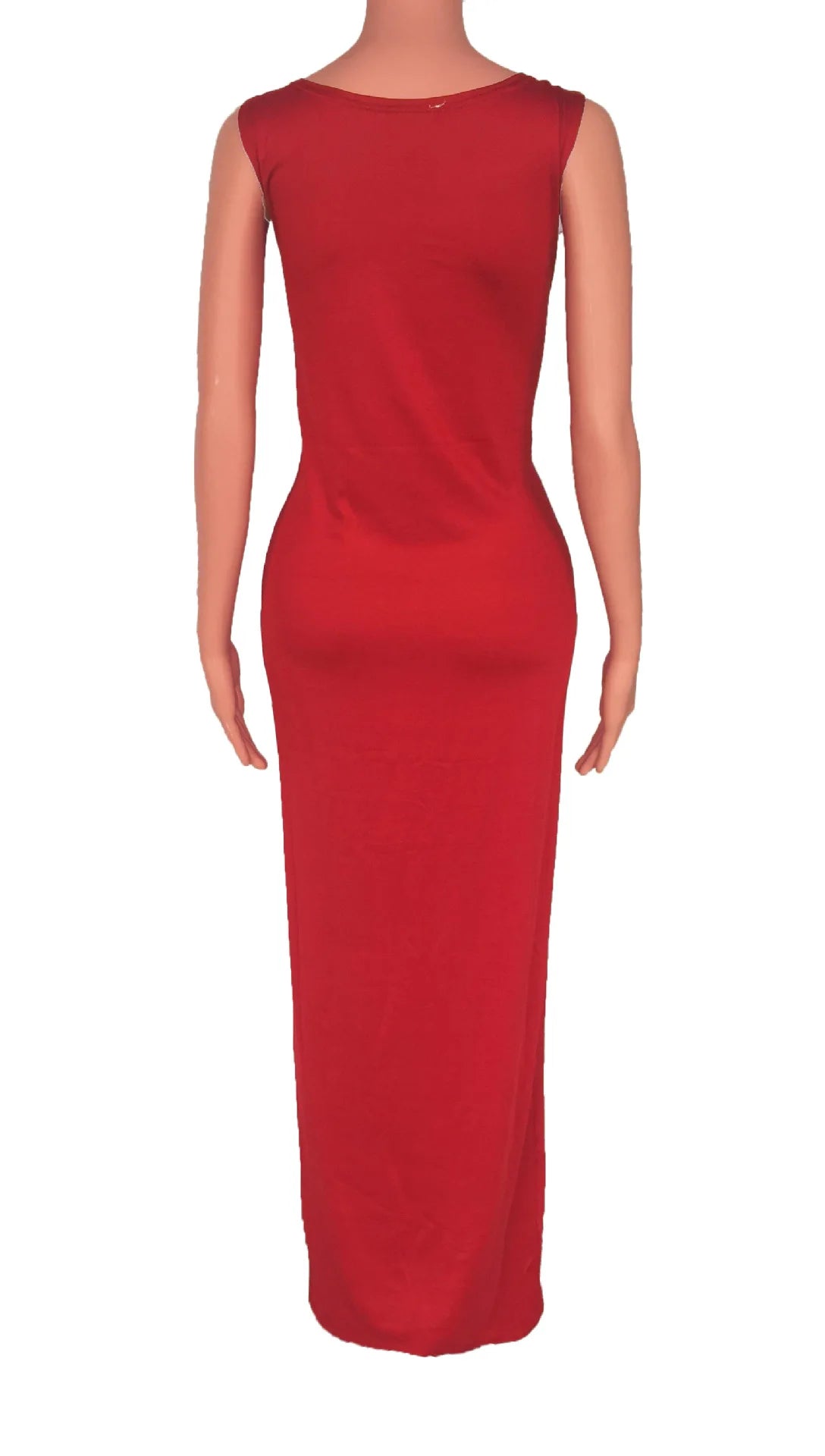 Sexy Solid Color Slim Bodycon Long Maxi Dress Women Elegant Sleeveless Skinny Dress Club Party Vestidos