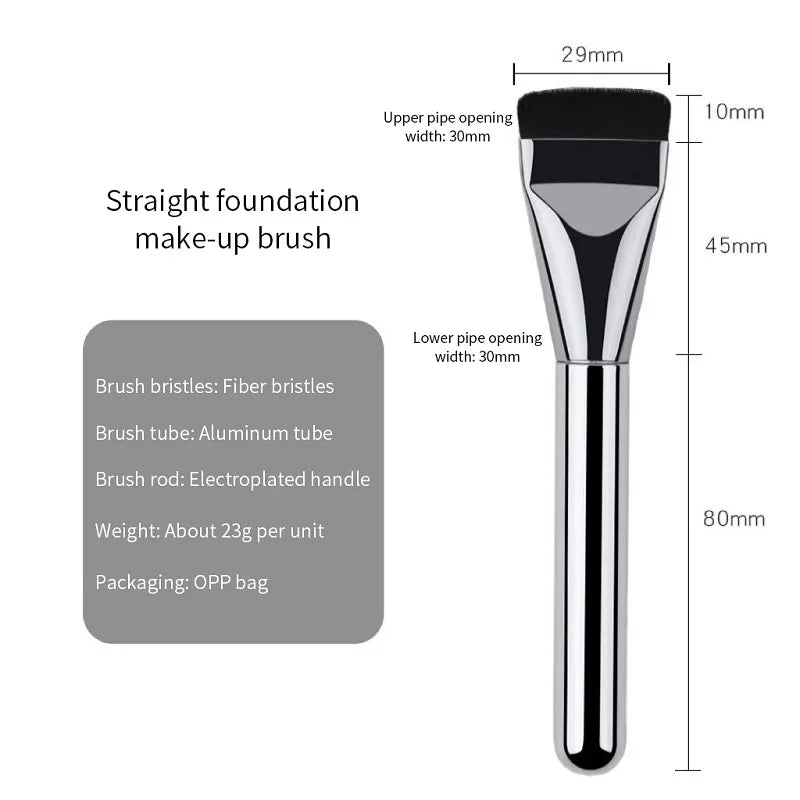 A Foundation Brush Ultra Thin Traceless Concealer Brush Mask Brush Flat Head No Powder Soft Hair Beauty Tools Makeupbrush