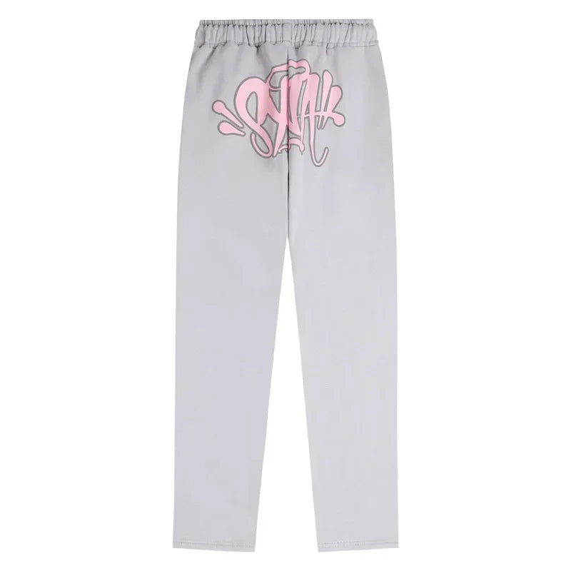Outdoor Fashion Synaworld American Street Hip Hop Fleece Suit Men's and Women's Trend Casual Hooded Sweater Sports Pants