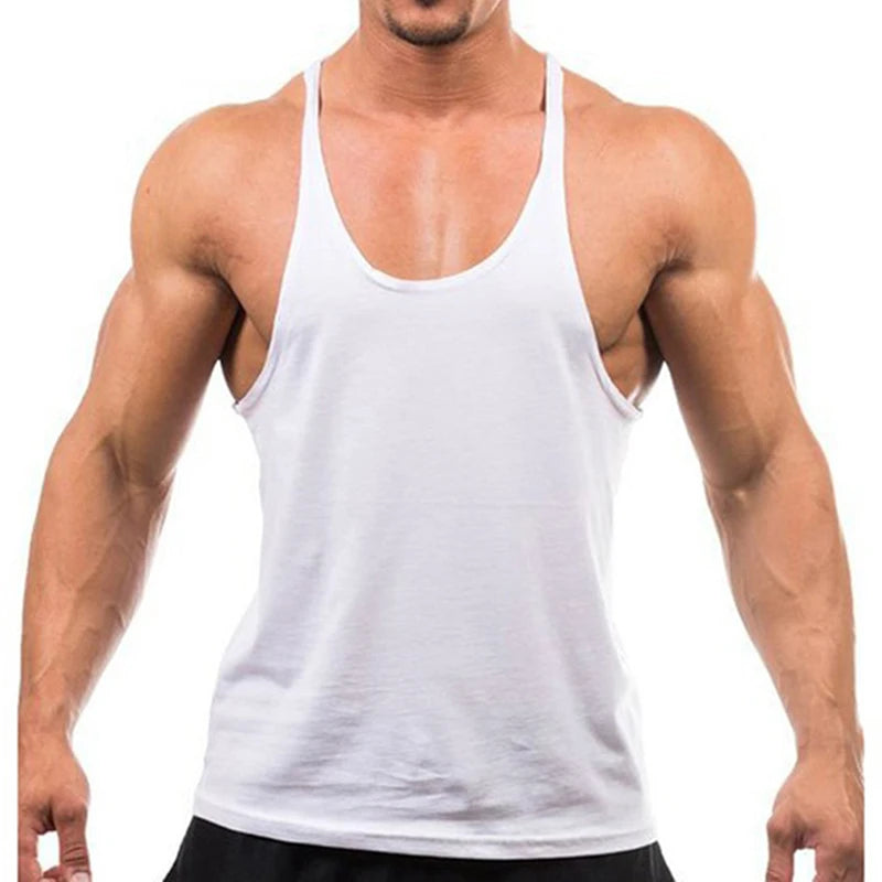 2023 New Bodybuilding Brand Jogger Gym Singlet Training Bodybuilding Tank Top Vest Shirt Sleeveless Fitness Cotton Shirt For Men