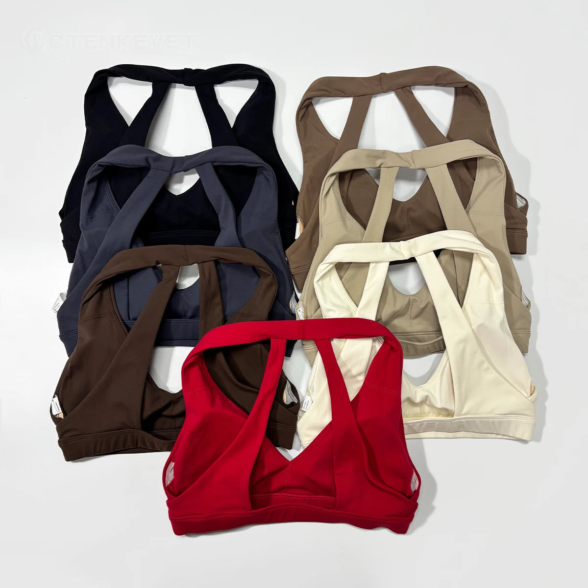 New Summer Women's Halter Sport Bra Shockproof Gym Running Bra Beautiful Back Yoga Crop Top Summer New Female Underwear