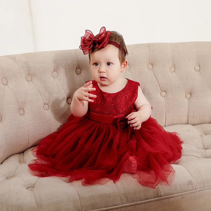 Baby Appliques Formal Princess Dresses for Girl Rainbow Tulle Birthday Party Dress Infant Girl Dress Baby Clothes 3-24M