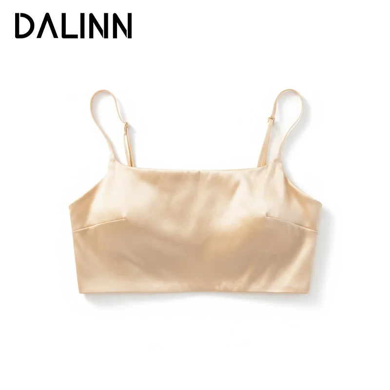 Women's Silk Bra, 93%Silk 7%Spandex Underwear,  Full Cup, Comfortable Female Underwear, Thin padding Brassiere, Camis style