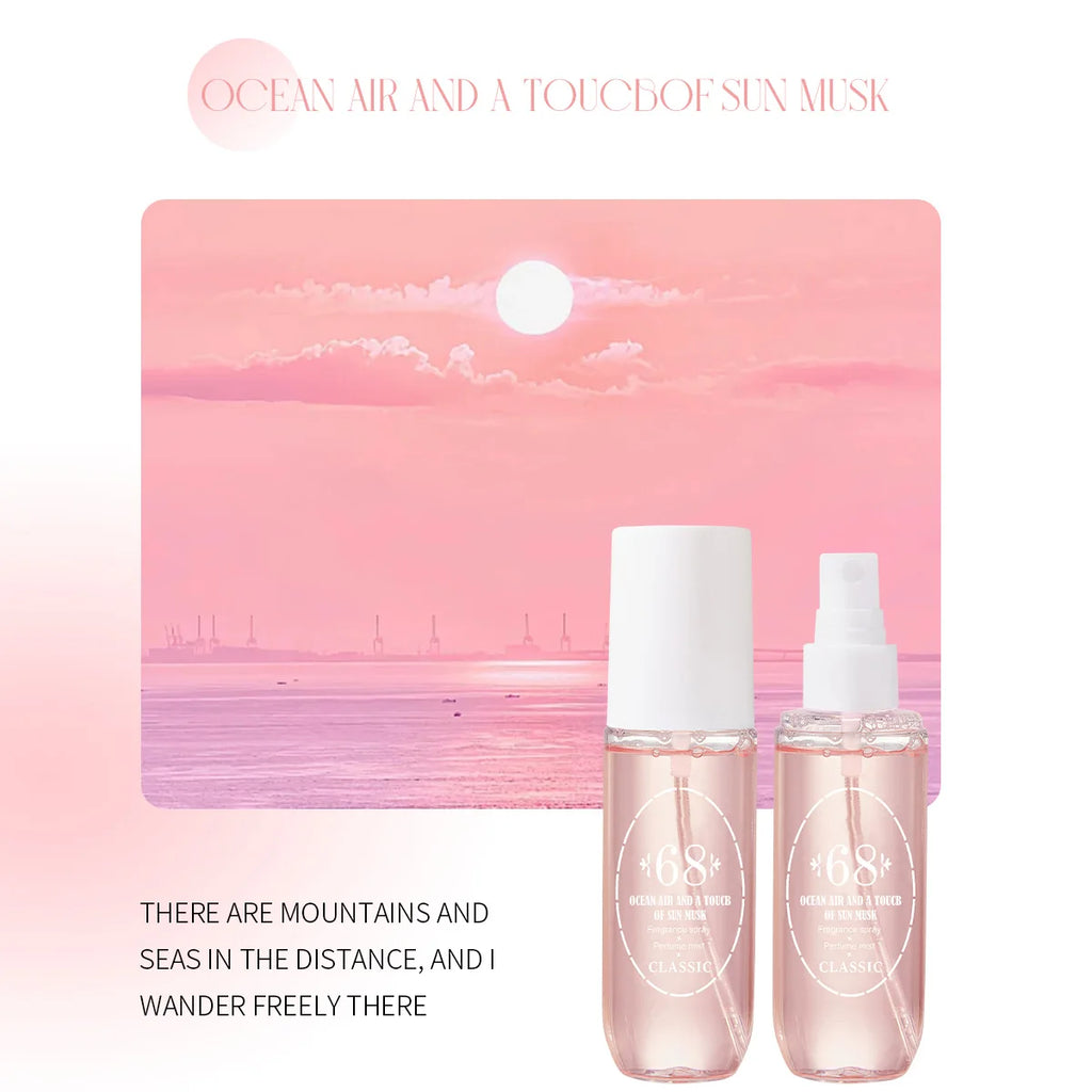 Perfume Mist Body Spray 5 Scents Vanilla Orchid Ocean Air Jasmine Blooms Creamy Coconut Milk Macadamia Long Lasting 90ml Each for Women Gift