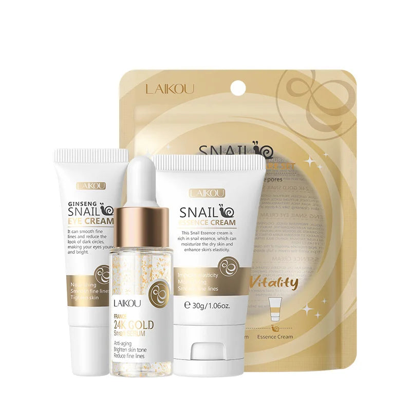 LAIKOU Vitamin C Skin Care Set - 3-Piece Facial Care Kit