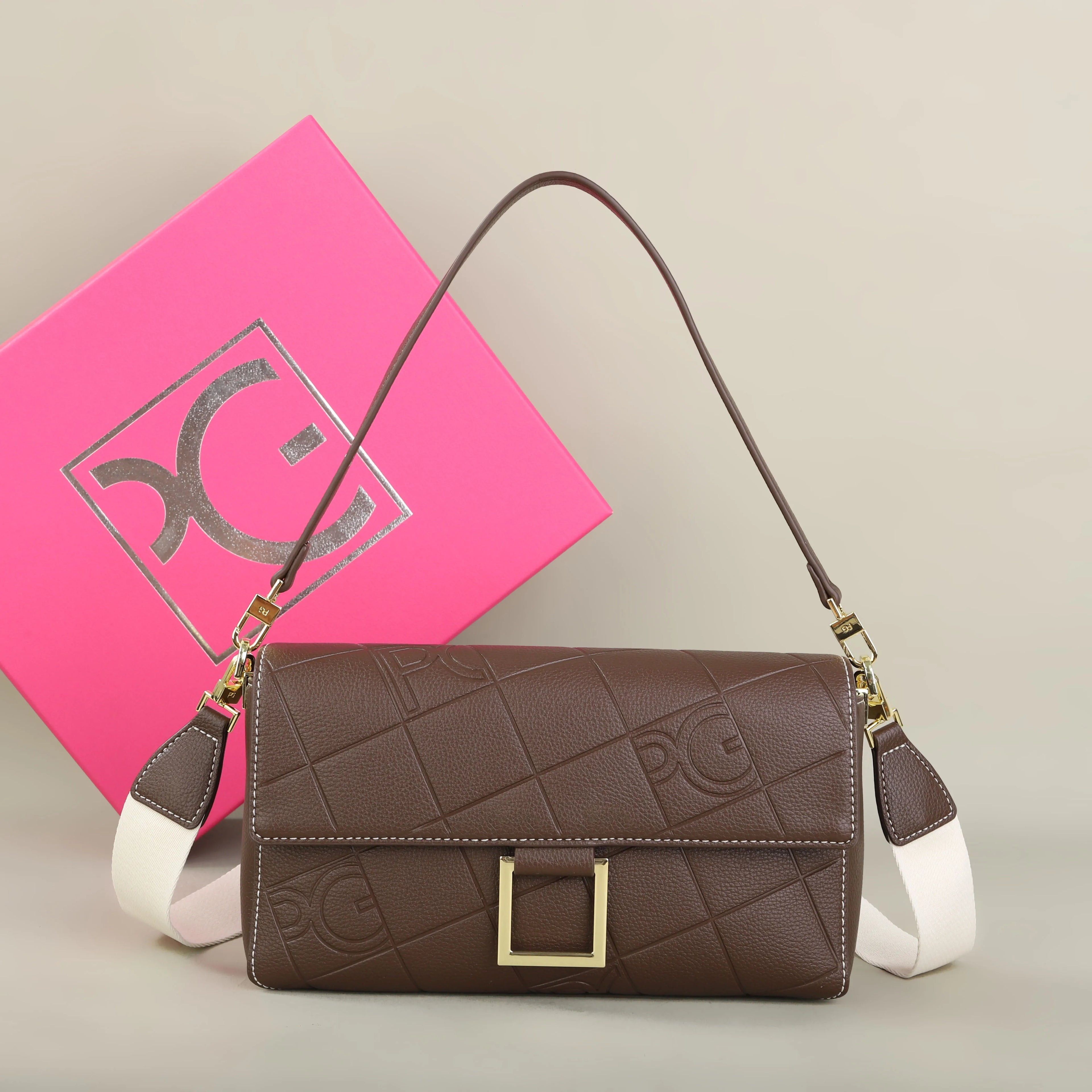 PG Women's Classic Shoulder Bag Luxury Niche Design New Fashion Nice Lady Casual Crossbody Bag Clearance Sale
