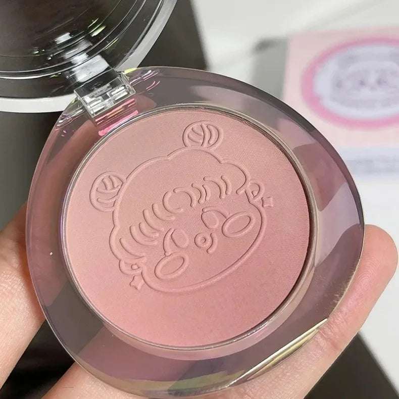 Dual Gradient Blush Highlights Natural Nude Makeup Brightening Cheek Purple Blue Female Niche Brand 2024 New Makeup Cosmetics