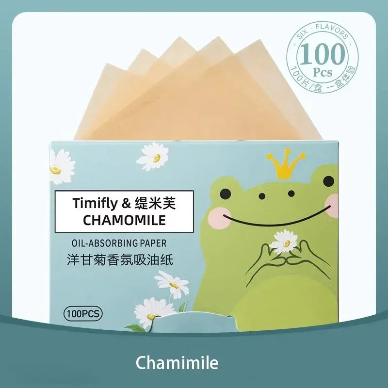 100pcs Fragrance Facial Oil Absorbing Paper facial absorbent paper Face Oil Absorbing Sheets Makeup Tools Skin Care for Women
