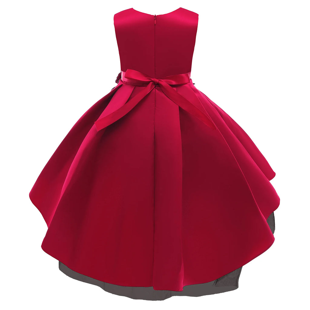 Kids Floral Princess Dress For Girls Golden Star Baby Girl Birthday Wedding Party Summer Gown Easter Children Clothes 2-10 Years