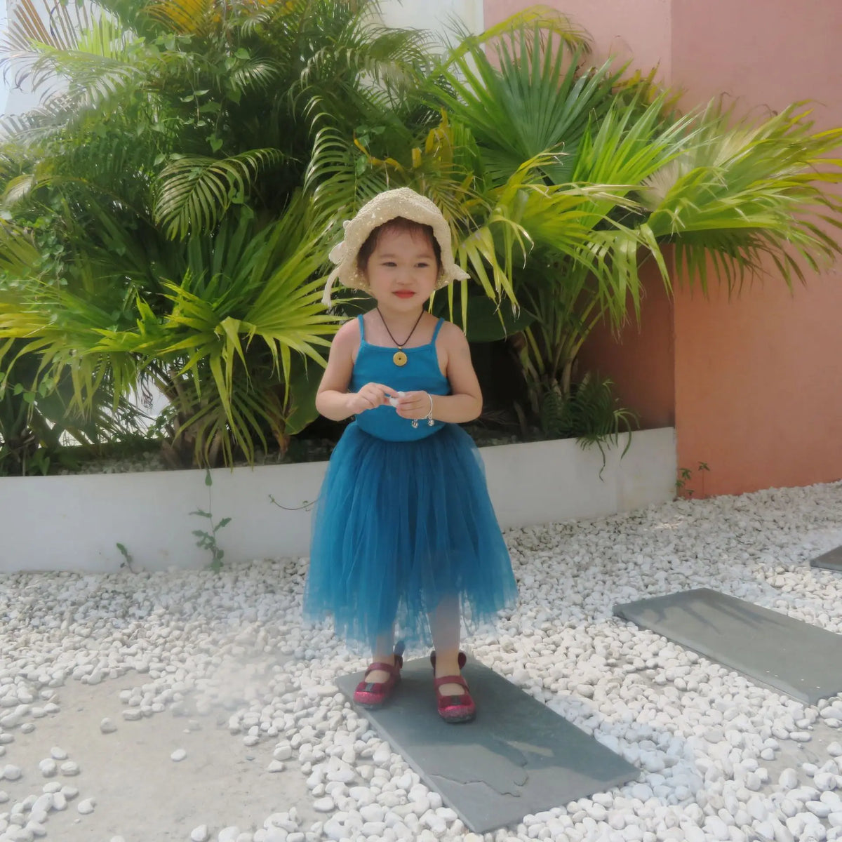 Girls Ribbed Tulle Dress - Sleeveless Princess Gown with Layered Skirt for Toddlers Party Dress for Kids Girl Girls Clothes