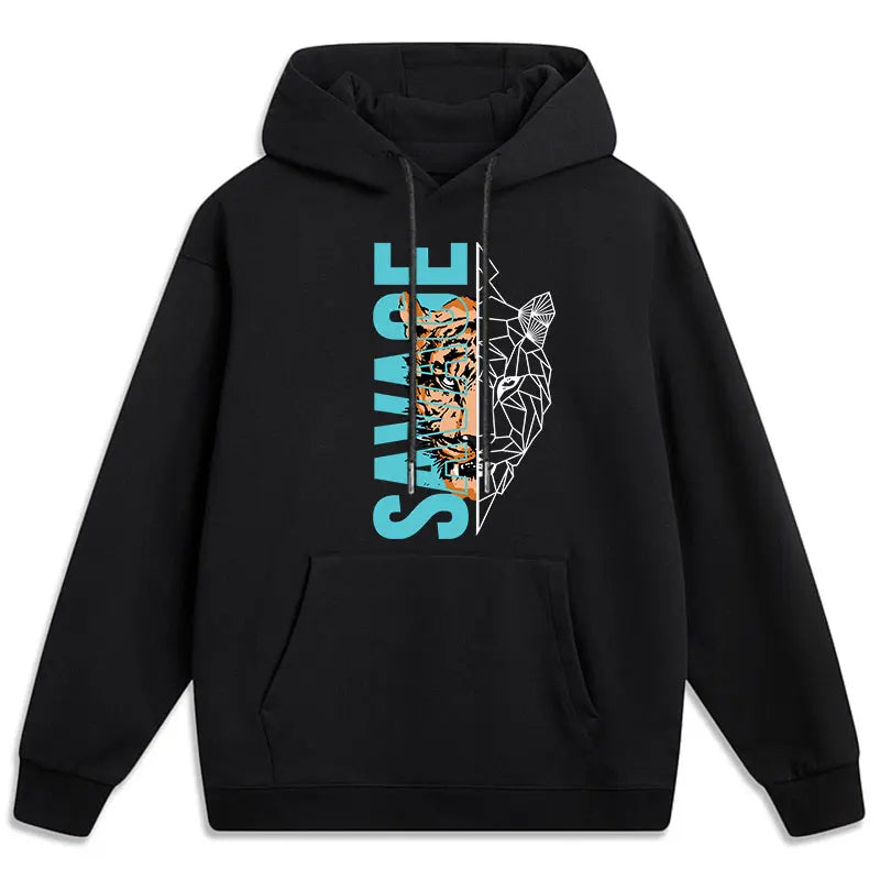 Peny&Peti Men's Plus Size Hoodie - Loose Casual Cotton Pullover 7XL