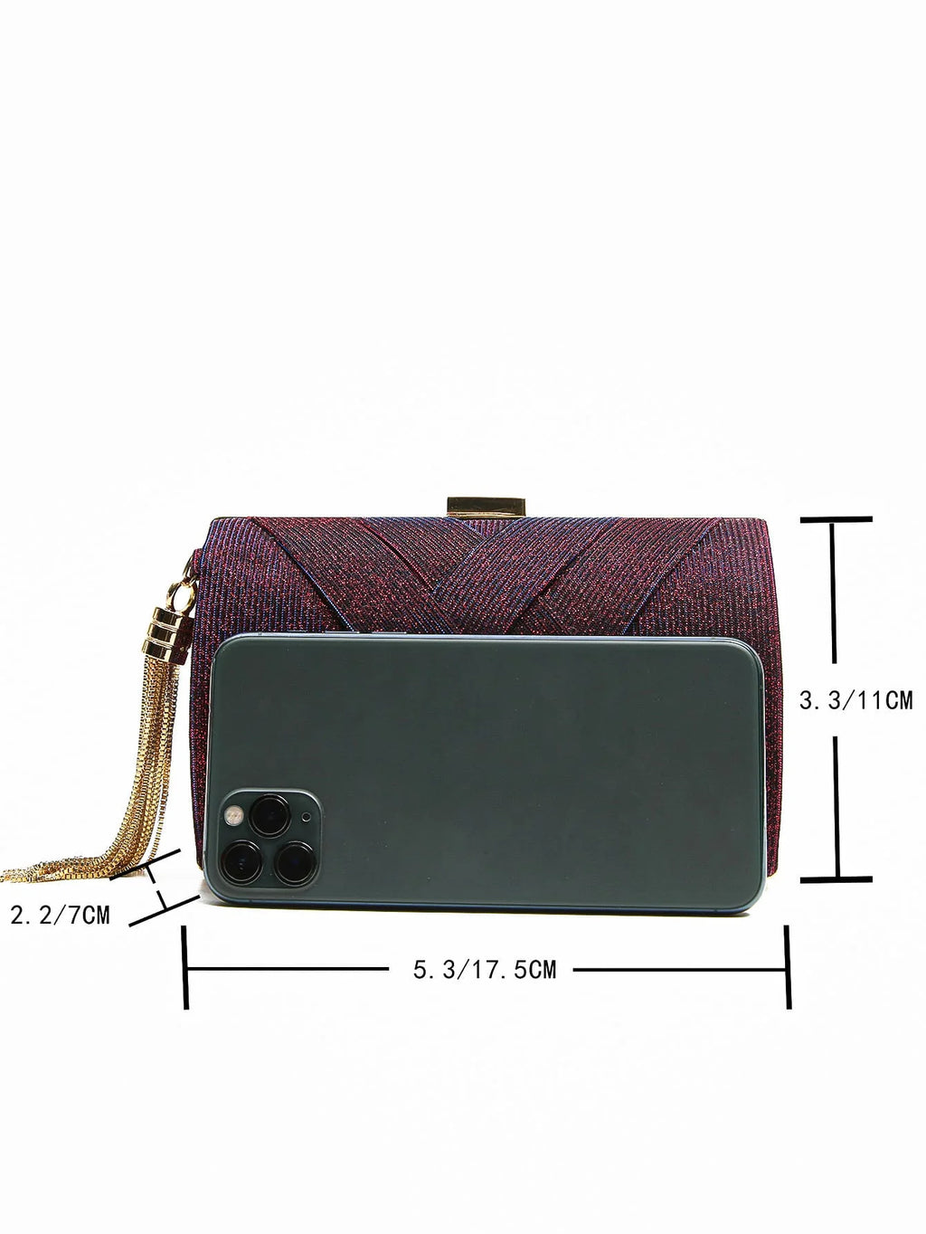 Women Clutch Bag Evening bag Fringed Evening Handbag,Lady Party Wedding Clutch Purse Chain Shoulder Cross Body Bag
