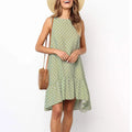New Summer Sleeveless Dresses for Women O-Neck Women Dress Loose Dot A-LINE Dress Women Vestidos De Verano Mujer 2026 Q3716