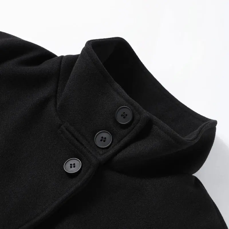 Stand Collar Women Winter Woolen Coat 2025 Spring Single Breasted Loose Female Long Sleeve Jacket Office Lady Street Short Coats