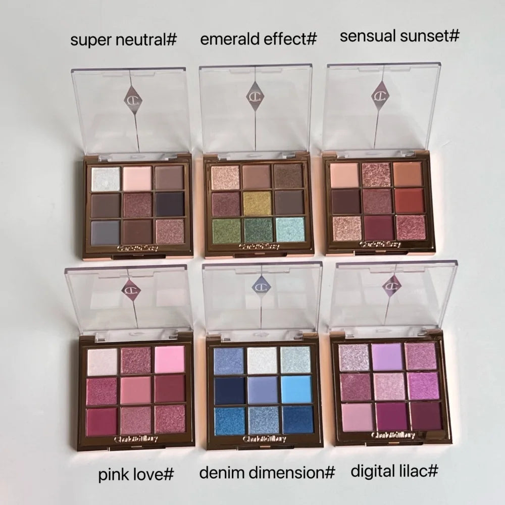Charlotte Tilbury Eye Shadow 4-colors 6-colors 7-colors 9-colors Super Nudes Easy Eye Push Up Lashes Lasting Natural Cosmetics