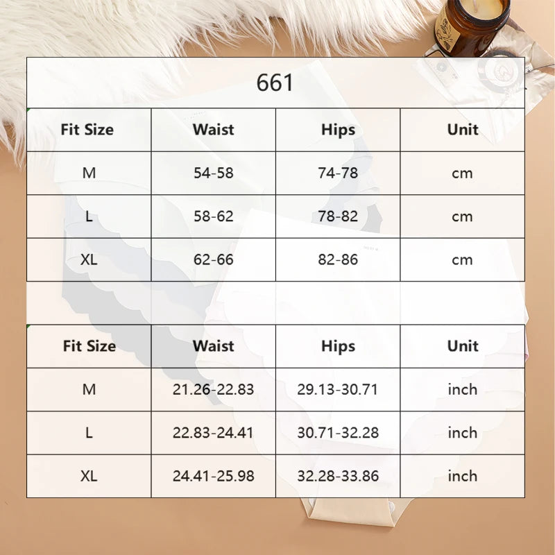 Ice Silk Seamless Panties 4Pcs/Set Women'S'S Briefs Solid Color Elastic Underwear Female Ultra Thin No Trace Wavy Side Panties