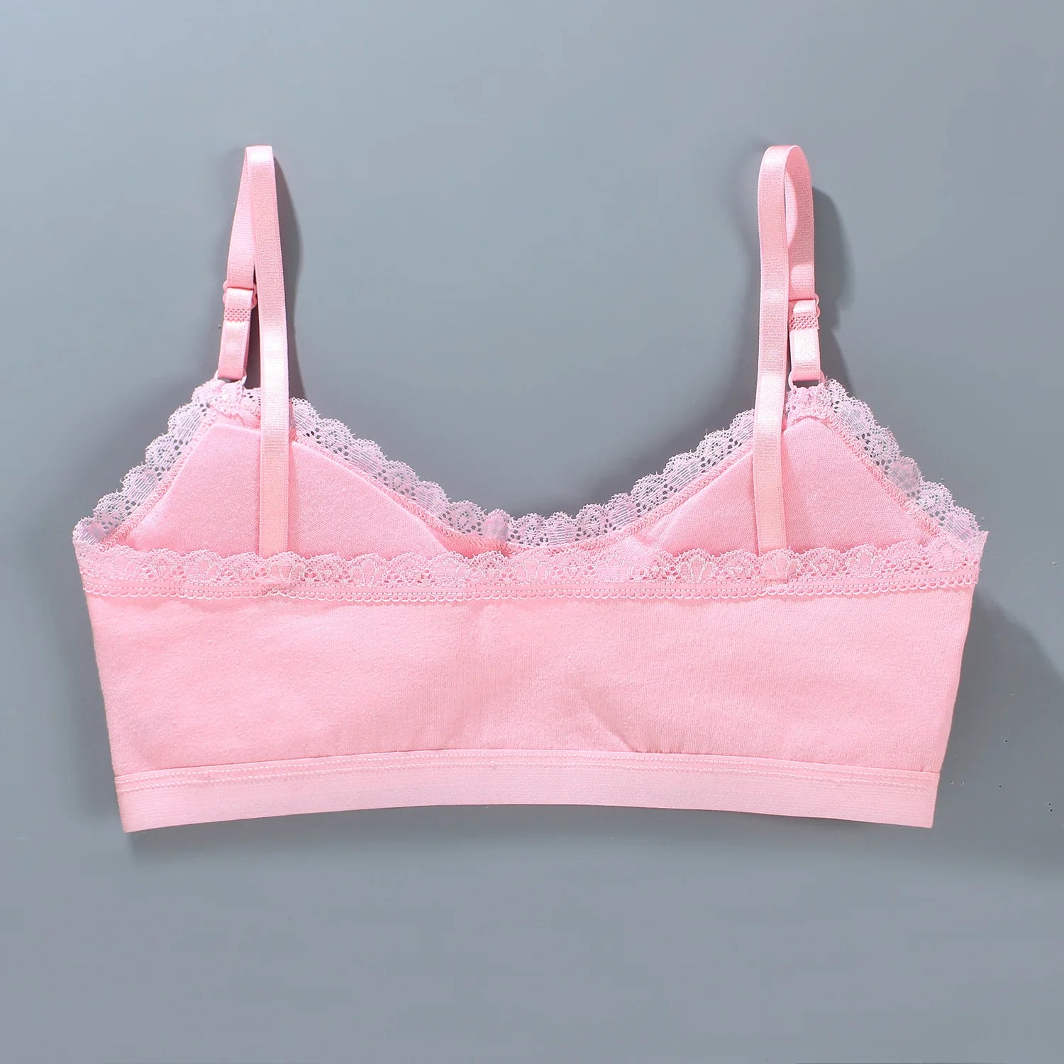 1/3PCS Girls Lace Bras Children Breathable Underwear Kids Tube Tops Soft Cotton-padded Teens Youth Girls Washable Bras Camisoles