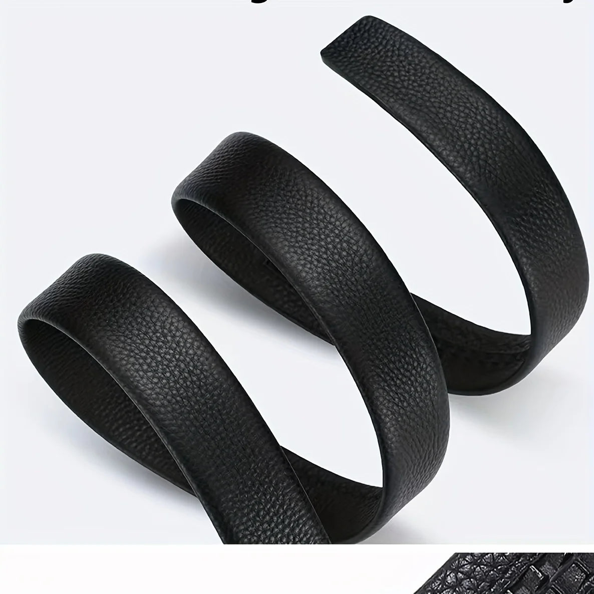 Men's Business Belt - Genuine High Quality Alloy Automatic Buckle Belt, Fashionable Buckle Fashionable Luxury Casual Belt
