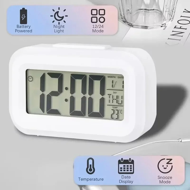 LED Digital Alarm Clock – Multi-Function Desktop & Bedroom Decor Clock