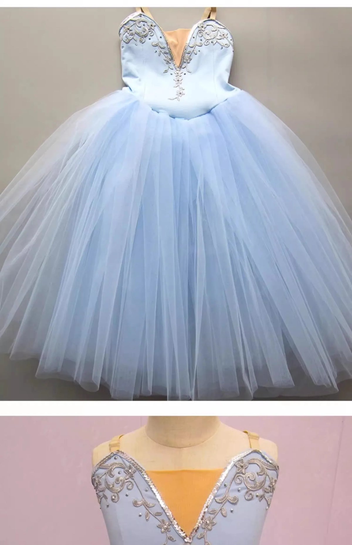 Professional Tutu Long Romantic Tutu Flower Suspender Ballet Swan Lake Ballet Ladies Children Girl Fairy Ballet Costume Women