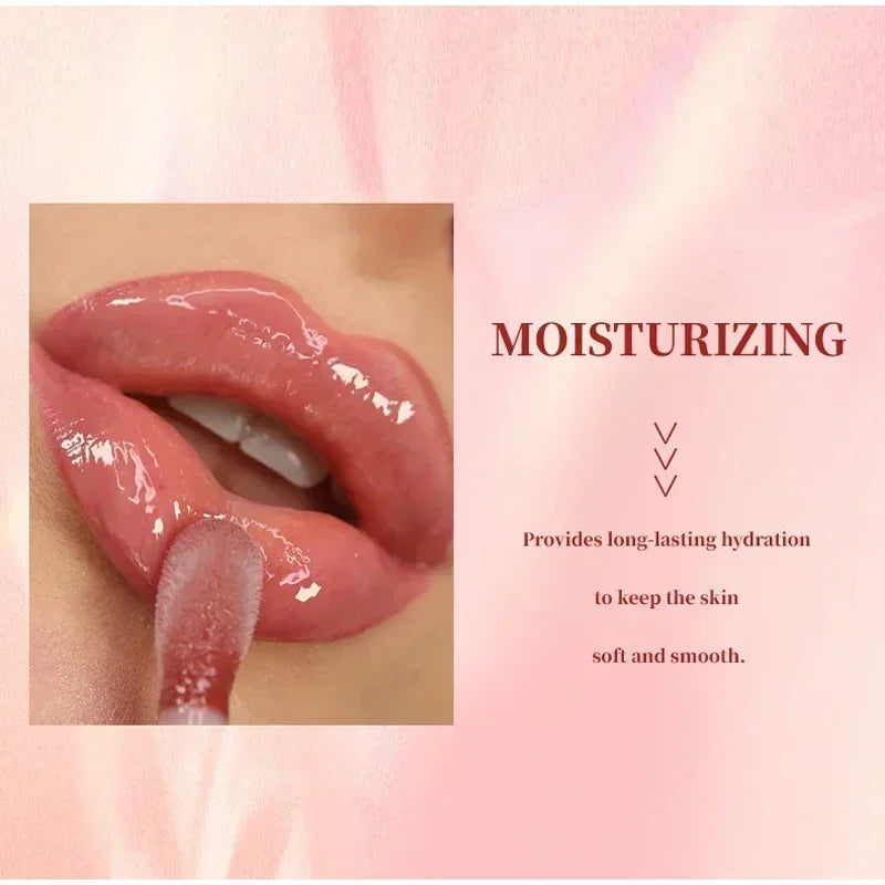 6-Piece Lip Gloss Oil Set,Aloe Vera Liquid Lipstick, Long-Lasting Moisturizing Smudge-Proof Lips Tint ,Non-Sticky Cosmetics