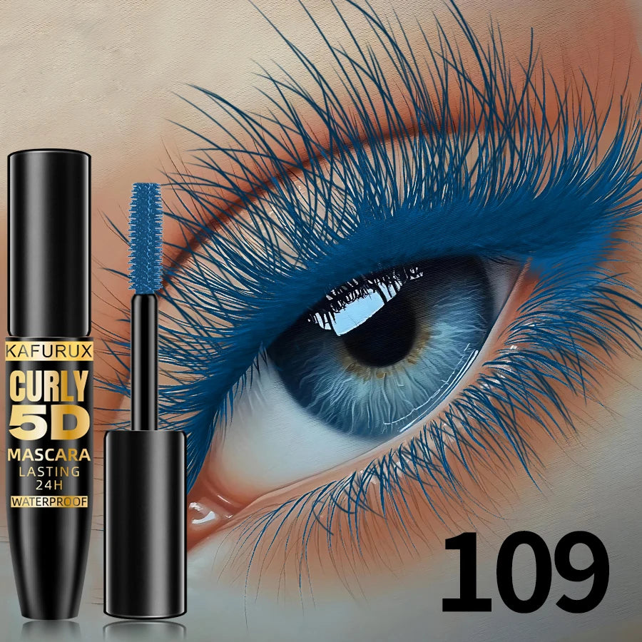 Máscara de Pestañas de Seda Coreana para Mujeres para una Mirada Audaz de Ojos Grandes con Alargamiento a Prueba de Agua, 9 Colores, Duración Todo el Día a Prueba de Manchas