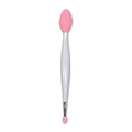 Double-headed Silicone Brush Skin Care Lip Exfoliating Facial Cleansing Face Scrub Nose Clean Brush Lipstick Lip Balm Applicator