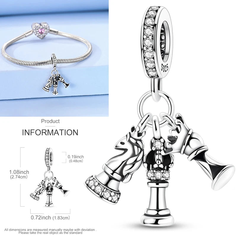 925 Sterling Silver Heart Infinity Charm Bead For Pandora Style Bracelets Gift For Her