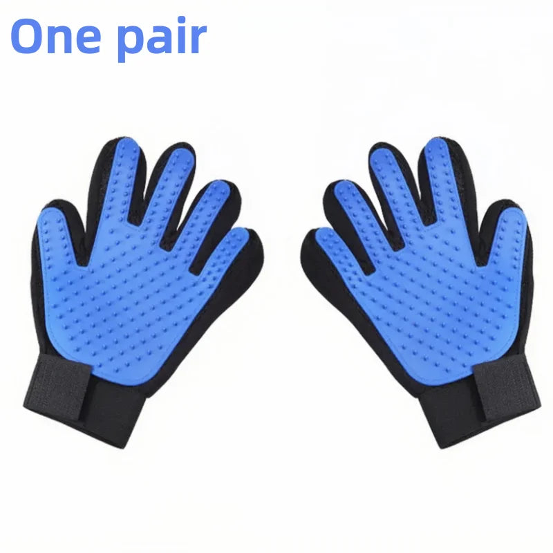 Pet Glove Cat Grooming Glove Cat Hair Deshedding Brush Gloves Dog Comb for Cats Bath Hair Remover Clean Massage Brush For Animal