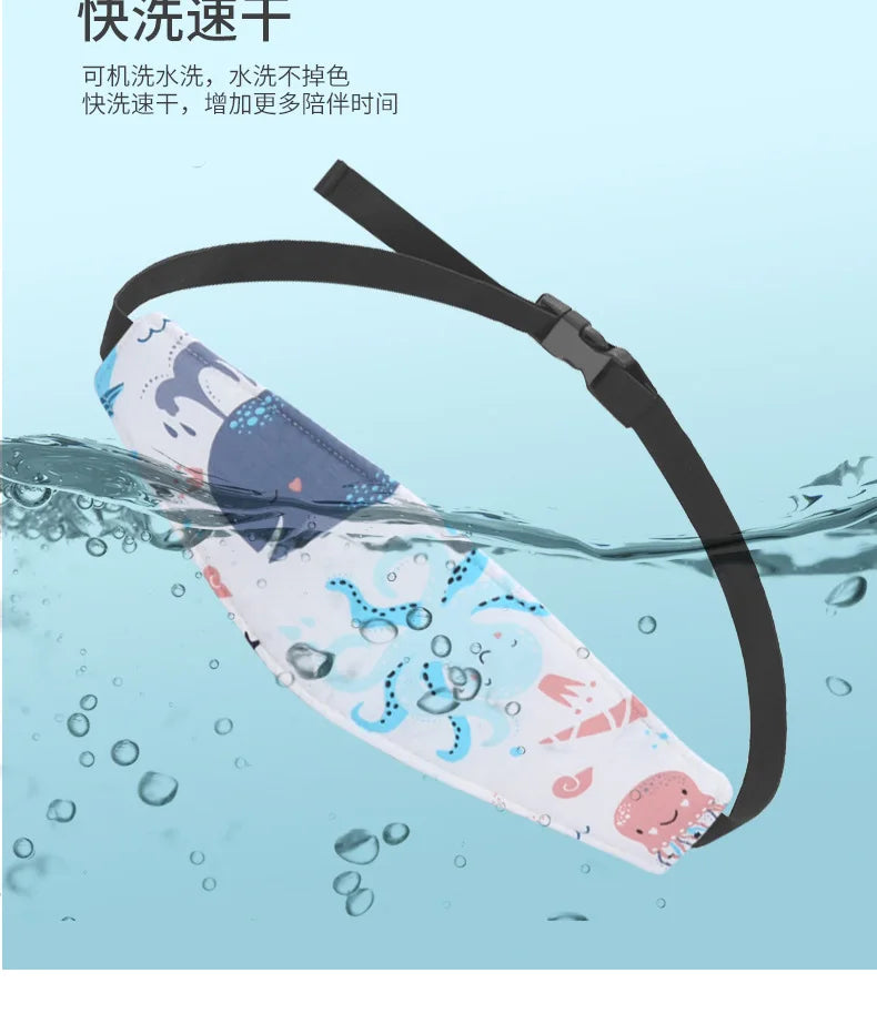 Baby Carseat Head Support Adjustable Infant Stroller Neck Relief Strap Pillow Fastening Belt Headrest  Toddler Sleep Positioner