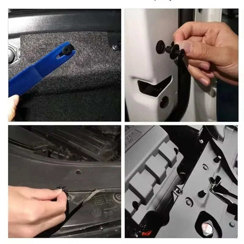 20-100pcs Plastic Rivets Fasteners Screw 8mm Car Bumper Fender Trim Panel Retainer Fasteners Clips Car Accessories