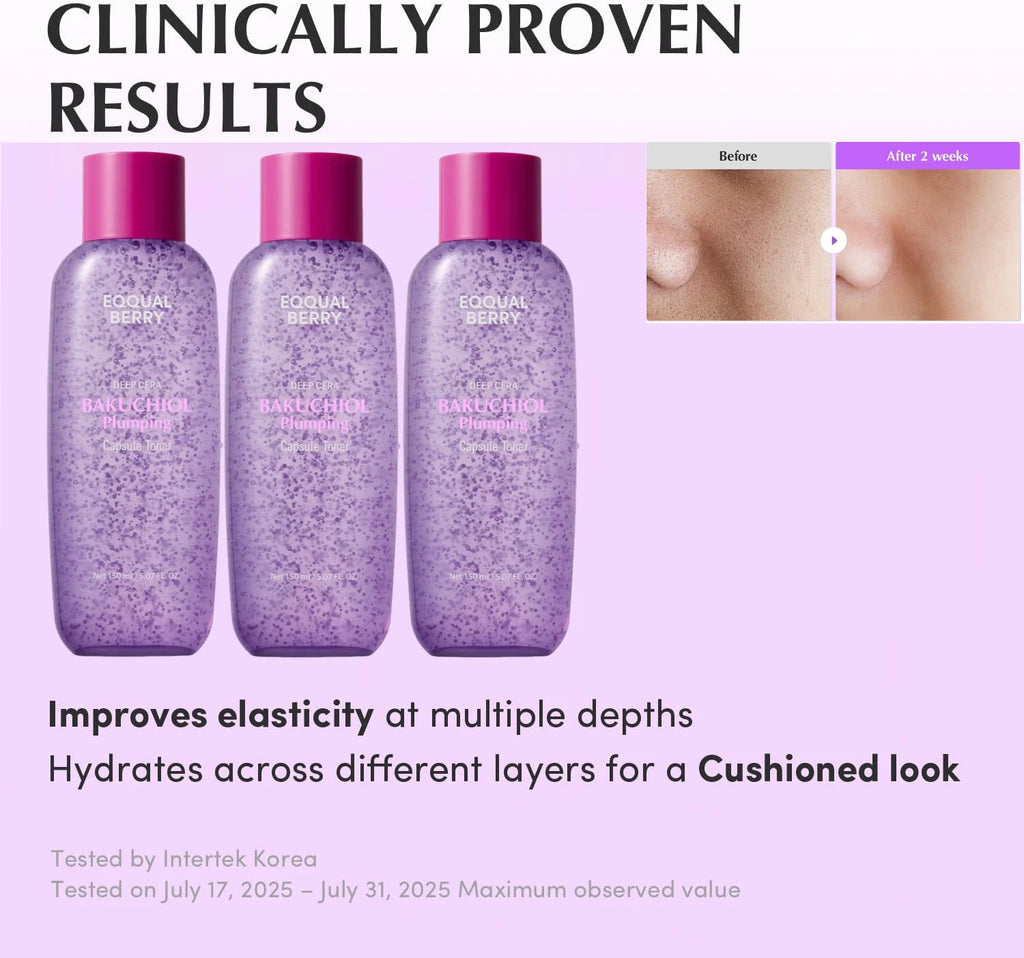 Plumping Capsule Face Toner - 150ml Retinol & Hyaluronic Acid