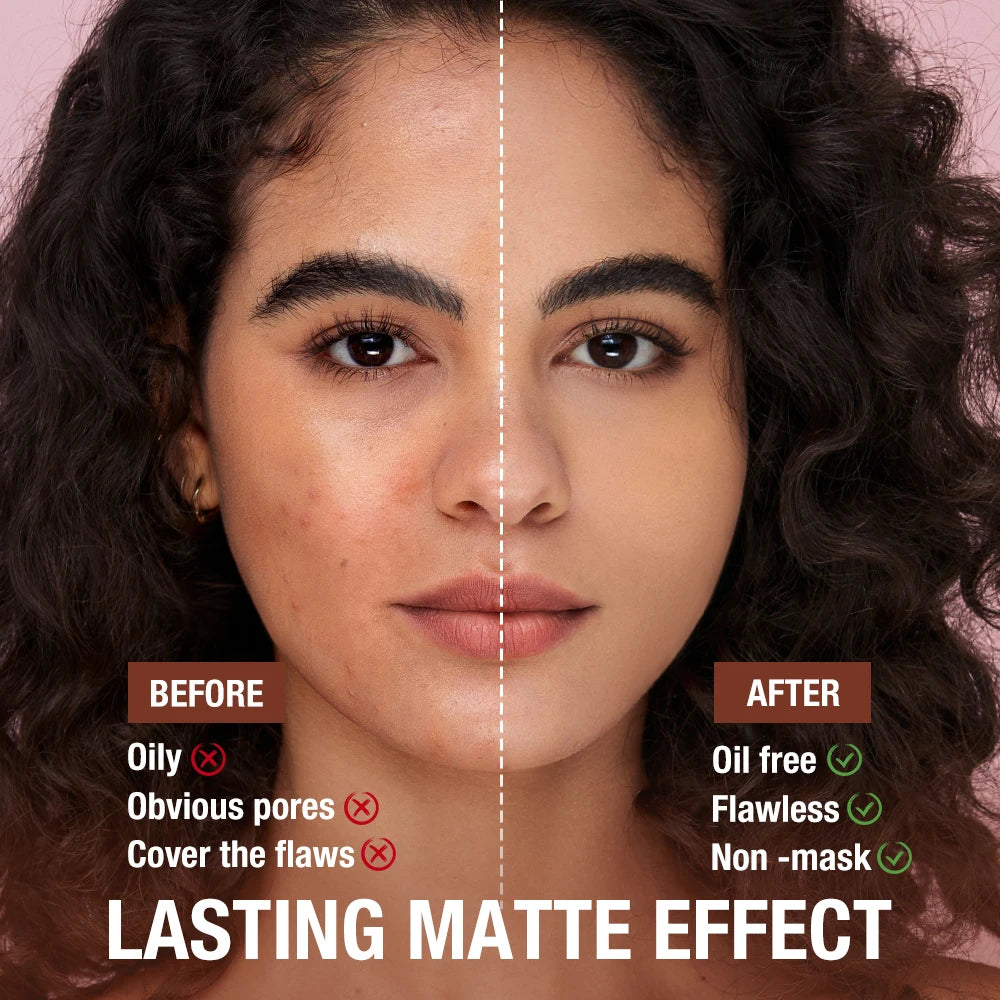 Wholesale O.TWO.O Face Powder 24 Hours Oil-control  Waterproof Matte Face Makeup Cosmetic Setting Compact Powder