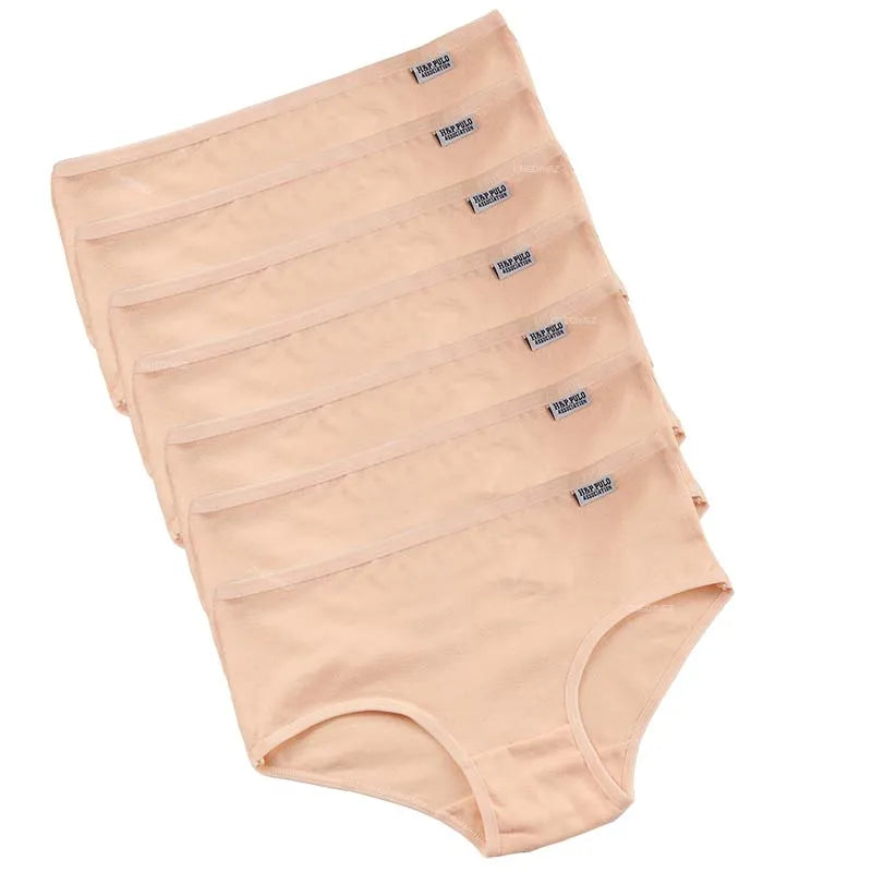 7Pcs/Lot Plus Size Underwear Women'S'S Panties Cotton Girl Brief Sexy Lingeries Shorts Underpant Solid Panty Female Intimate M-4Xl