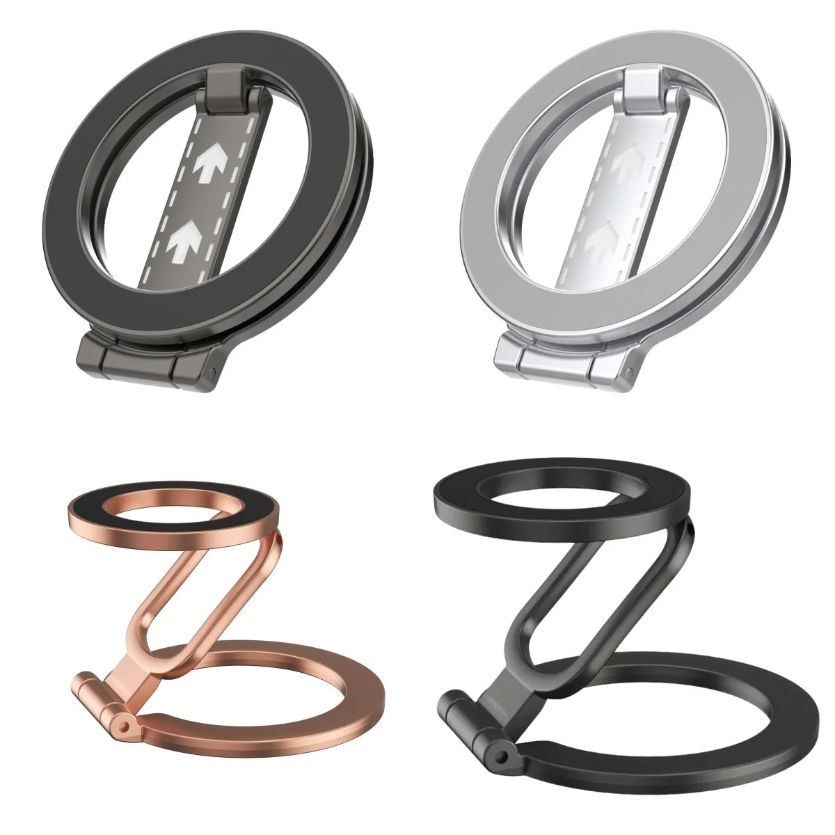 Double-Sided MagSafe Magnetic Phone Ring Stand – Kickstand Grip for iPhone & Android