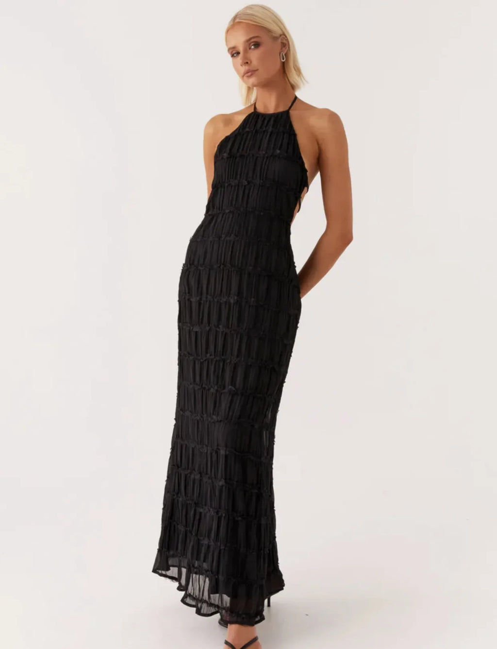 Tossy Spring Fashion Patchwork Long Dress For Women Lace-Up Backless High Waist Solid Holiday Beach Dress Ladies Maxi Dress 2025